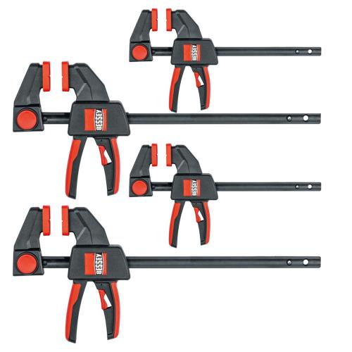 Bessey Ezm-ezl-set One Handed 4pce Clamp Set