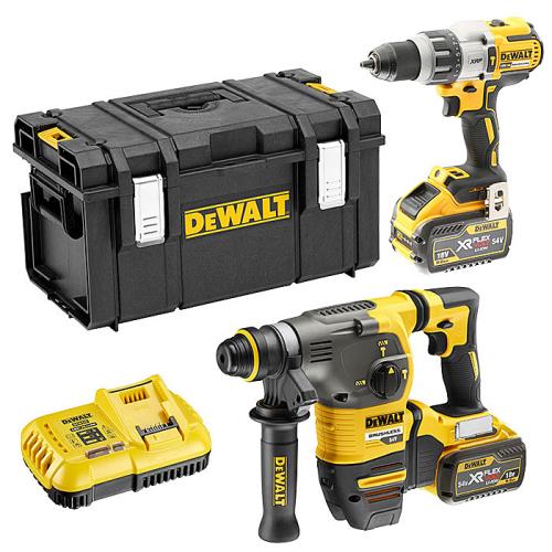 Dewalt Dck2033x2 54v Combi & Sds+ Twin Kit