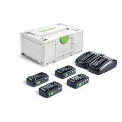 Festool Energy Set Sys 18v 4x4.0 Tcl 6 Duo