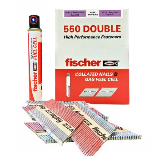 Fischer 540483 550 Double Nail Pack 90/63