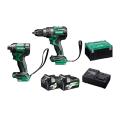Hikoki Kc18dcjaz 18v Combi & Impact Kit