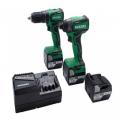 Hikoki Kc18ddx 18v Combi & I/driver Twin Kit