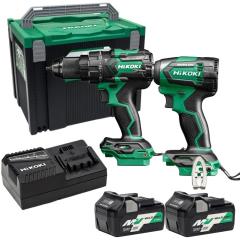 Hikoki Kc18dejaz 18v B/less Twin Kit