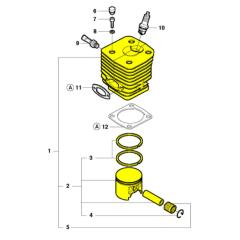 Husqvarna Cylinder Assy 576270003 For K1260