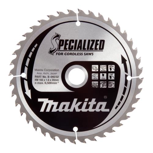 Makita B09232 165 X 20 40t Thin Circular Saw