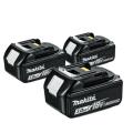 Makita Bl1830 18v 3.0ah Li-ion Battery X 3