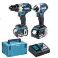 Makita Dlx2412tj 2pc Li-on Combi Kit 5ah