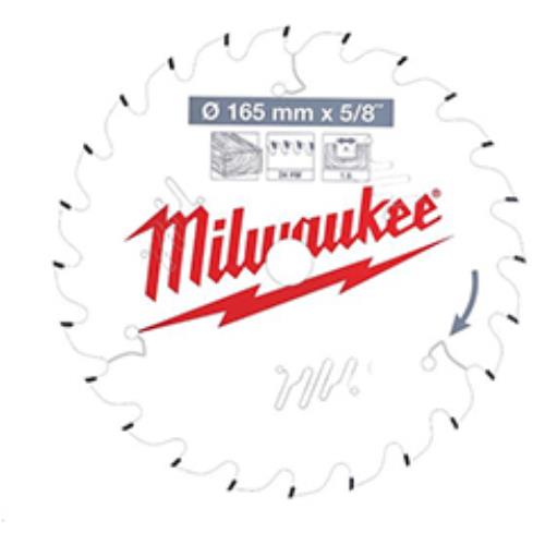 Milwaukee 165x15.8x24t Tct Saw Blade