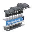 Silverline  Task Hex Key T-handle 10pc Set