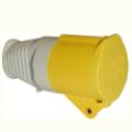 16 Amp 110v Yellow Coupler Socket