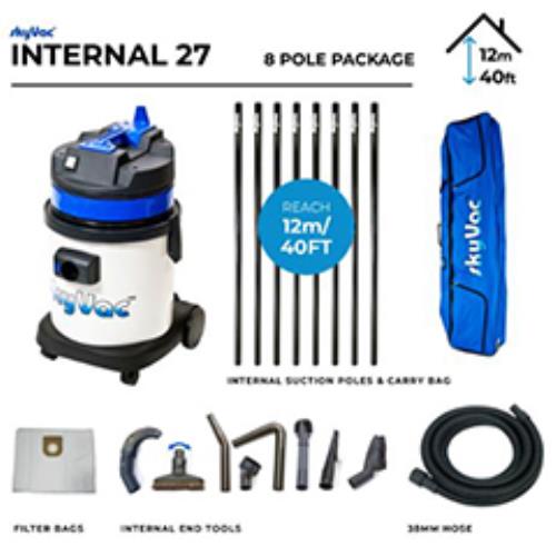 Skyvac Internal 27 8 Push Fit Poles 12m 240v