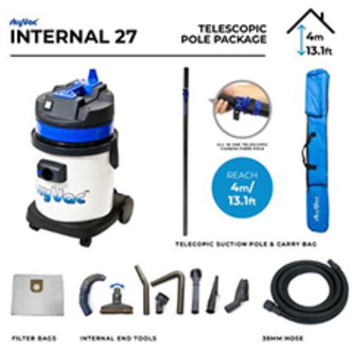 Skyvac Internal 27 Telescopic Pole 4m - 240v