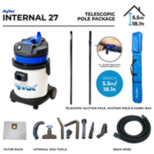 Skyvac Internal 27 Telescopic Pole 5.5m -240v