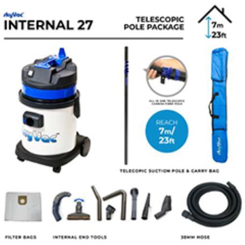 Skyvac Internal 27 Telescopic Pole 7m -240v