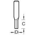 Trend C001bx1/4 2 Flute Cutter 3.2mm Dia.