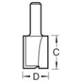 Trend C012ax1/4 2 Flute Cutter 8.0mm Dia.