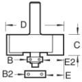 Trend C040x1/4 Self Guided Rebater 35mm Dia.