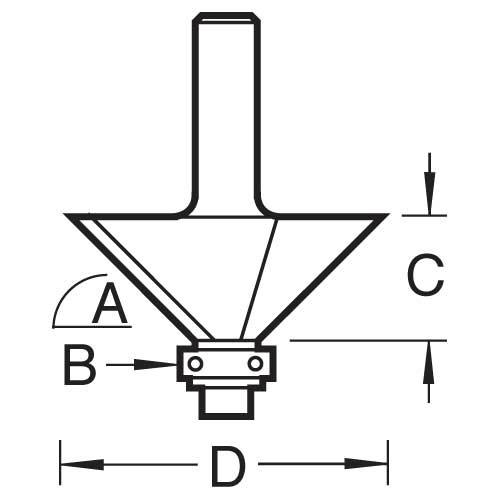 Trend C049x1/2 Self Guided Chamfer 45° 12.7mm