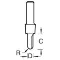 Trend C054x1/4 Radius 6.3mm Radius 12.7mm Dia