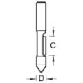 Trend C135x1/4 Pierce Trim 6.3mm Dia 18mm Cut