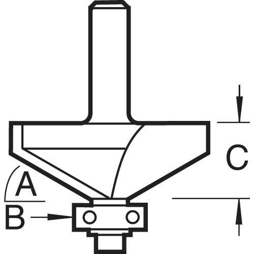 Trend C139x1/4 Self Guided Chamfer 30°