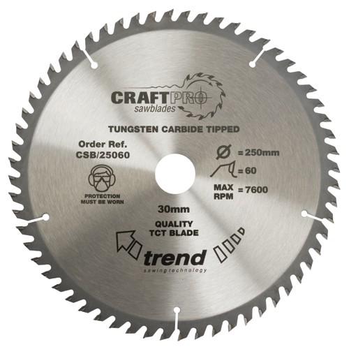 Trend Craft Saw Blade 250 X 60t X 30