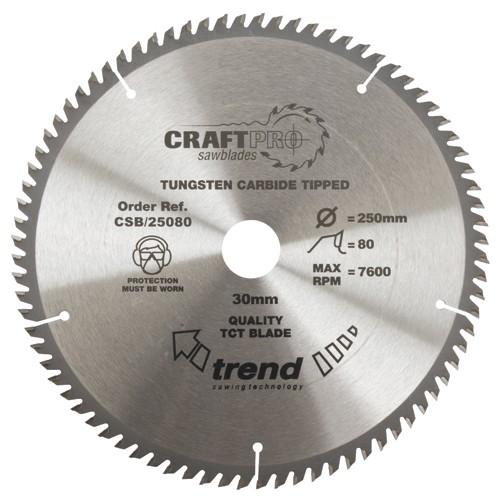 Trend Craft Saw Blade 250 X 80t X 30
