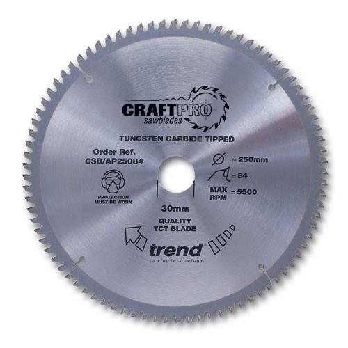 Trend Craft Saw Blade Alu&pla 250 X 84t X 30
