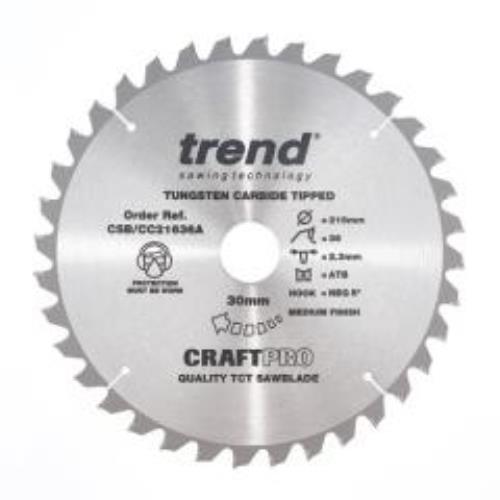 Trend Saw Blade Crosscut 216 X 36t X 30