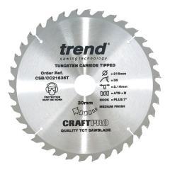 Trend Saw Blade Crosscut 216 X 36t X 30