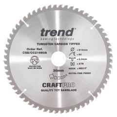Trend Saw Blade Crosscut 216 X 60t X 30