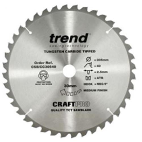 Trend Saw Blade Crosscut 305 X 40t X 30