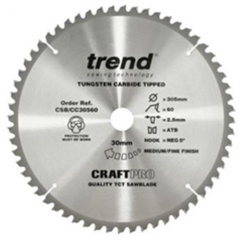 Trend Saw Blade Crosscut 305 X 60t X 30