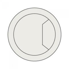 Trend Cable Tidy Insert 80mm Grey Pk3