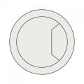 Trend Cable Tidy Insert 80mm Grey Pk3