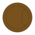 Trend Cable Tidy Insert 80mm Brown