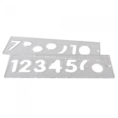 Trend Number Template Set 57mm Uppercase