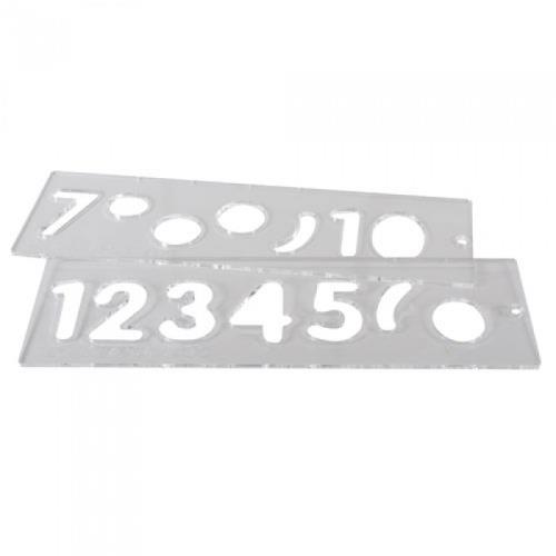 Trend Number Template Set 57mm Uppercase
