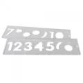 Trend Number Template Set 57mm Uppercase