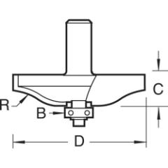 Trend 18/83x1/2 Bearing Guided Ogee Panel