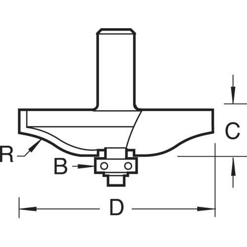 Trend 18/83x1/2 Bearing Guided Ogee Panel