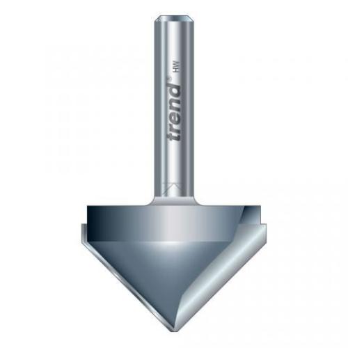 Trend 10/10x1/2tc Chamfer V Groove Cutter 45°