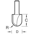 Trend 12/5x1/4 Radius Cutter 5mm Radius