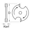 Trend 34/41 Slotter 10mm Kerf 1/4 Bore