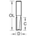 Trend 3/22x1/2 2 Flute Cutter 6.3 Mm Dia.