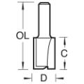 Trend 3/41x1/4 2 Flute Cutter 8 Mm Dia.