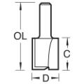 Trend 3/61x1/4 2 Flute Cutter 10 Mm Dia.