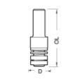 Trend 33/20x1/2 Arbor For M12 Bore Groover