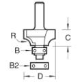 Trend 46/12x1/4 Bearing Guided Ovolo Cutter