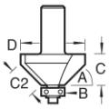 Trend 46/360x1/4 Bearing Guided Chamfer Cutte